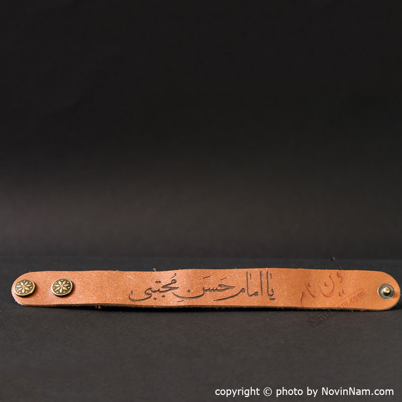 سفارش دستبند چرم با طرح دلخواه شما