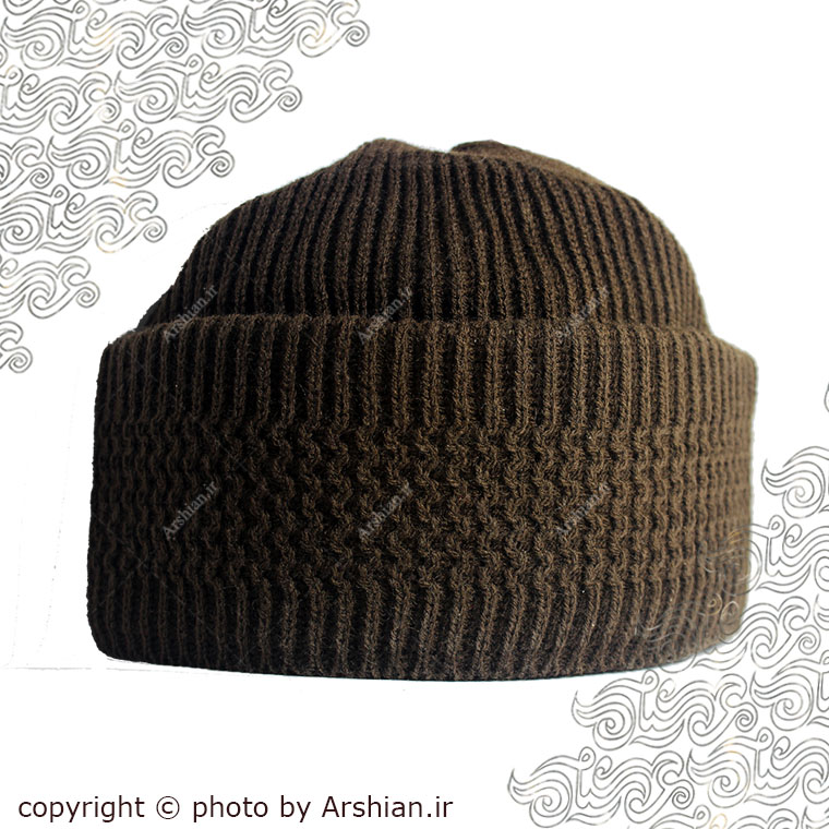 کلاه بافتنی قهوه ای