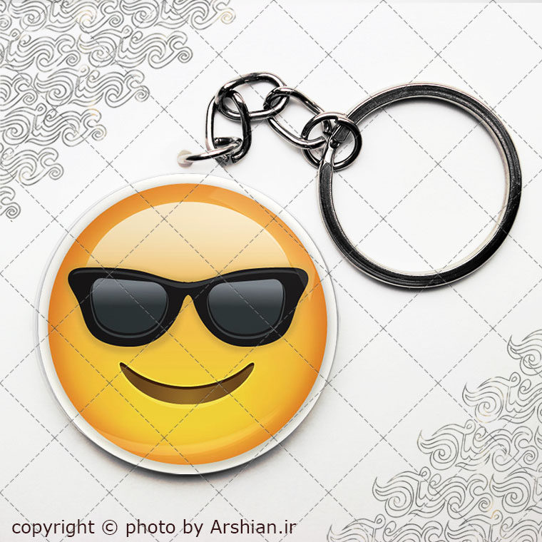 پیکسل سرکلیدی ایموجی عینک آفتابی