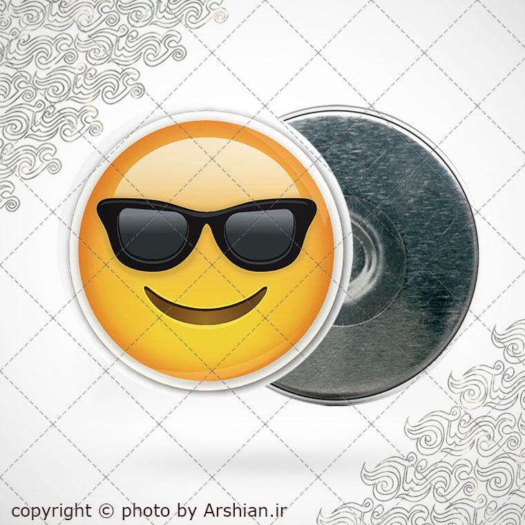 پیکسل آهنربایی ایموجی عینک آفتابی