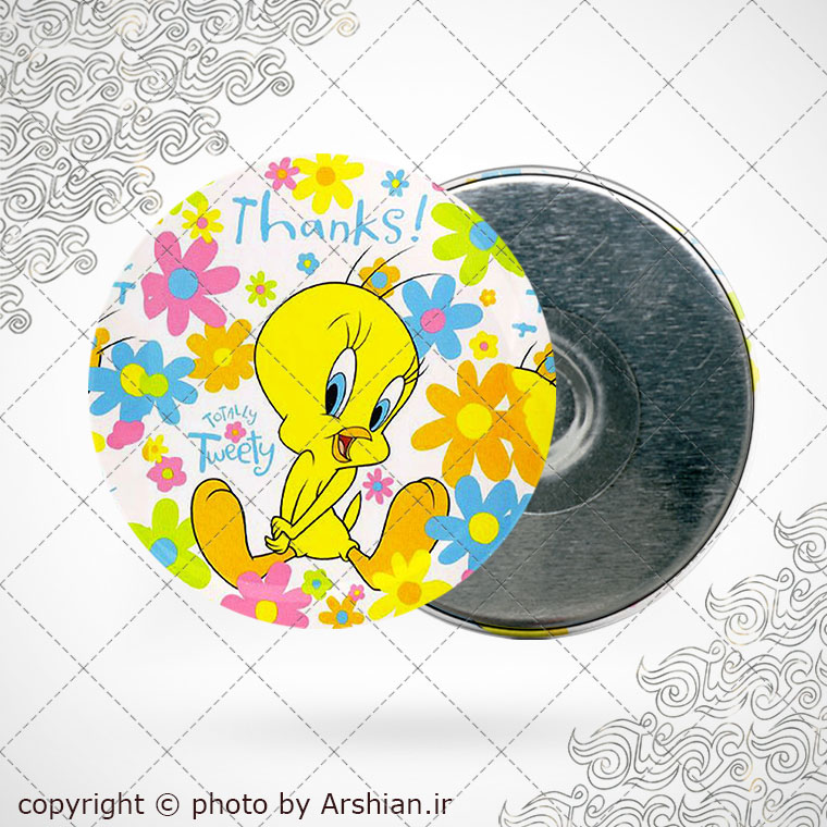 پیکسل آهنربایی کارتونی طرح tweety