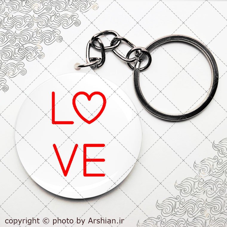 پیکسل سرکلیدی با طرح love