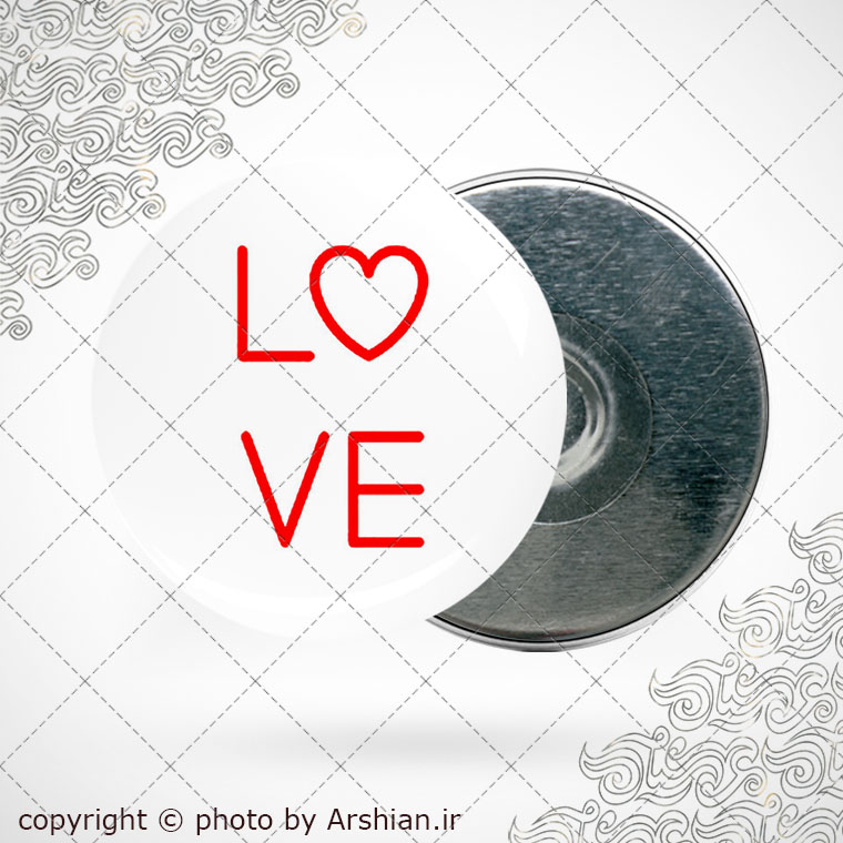 پیکسل آهنربایی با طرح love