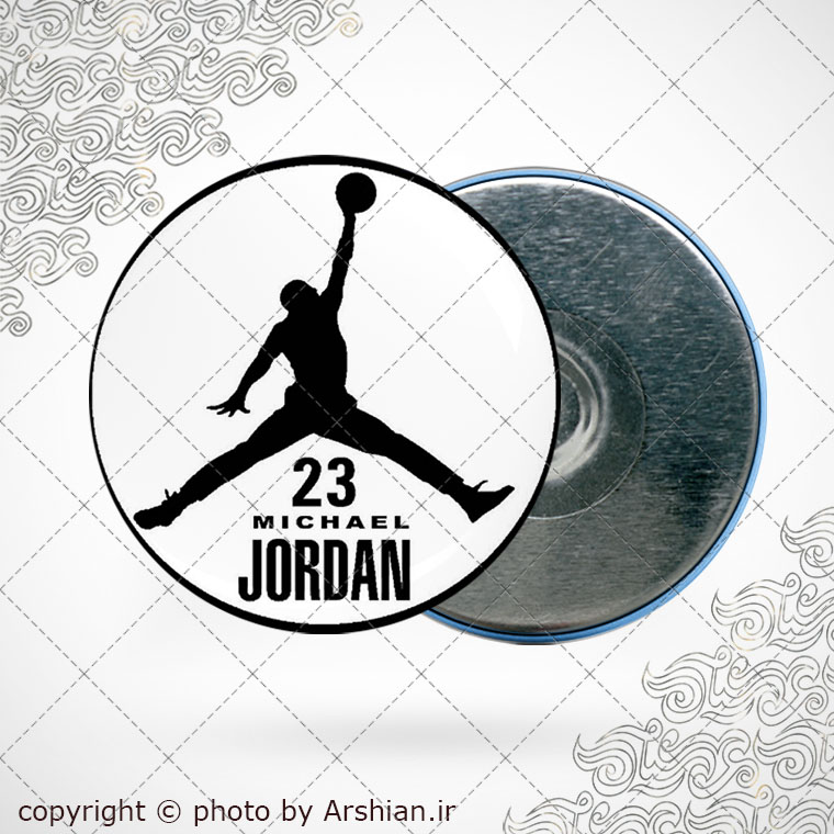 پیکسل آهنربایی بسکتبالیست مایکل جردن