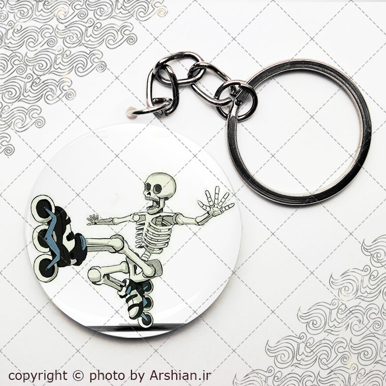 پیکسل سرکلیدی طرح اسکلت و اسکیت