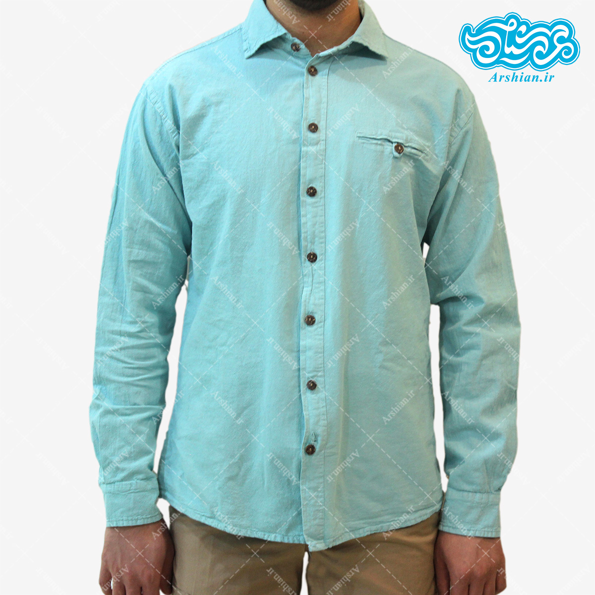 پیراهن الیاف طبیعی طرح ایلیا مدل a001