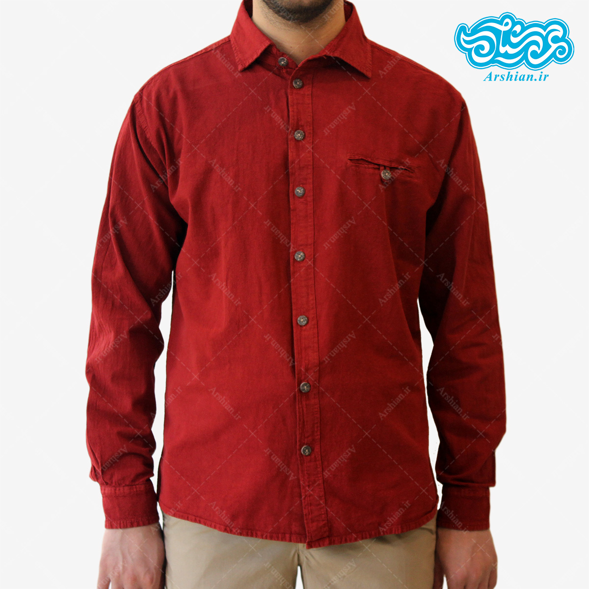 پیراهن الیاف طبیعی طرح ایلیا مدل gh001