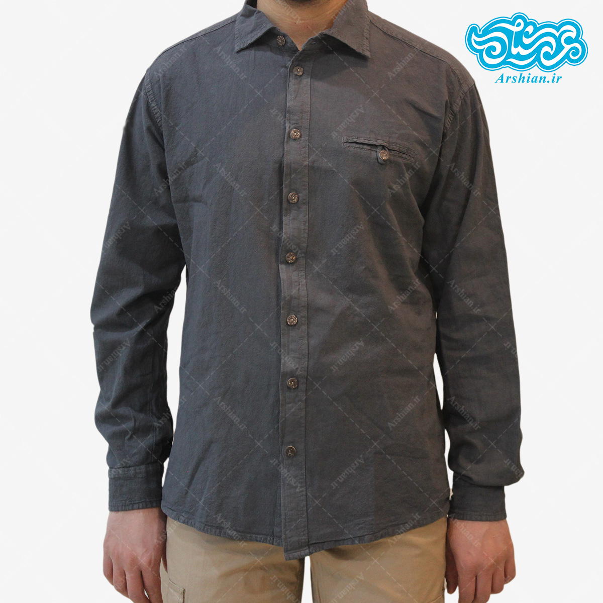 پیراهن الیاف طبیعی طرح ایلیا مدل t001