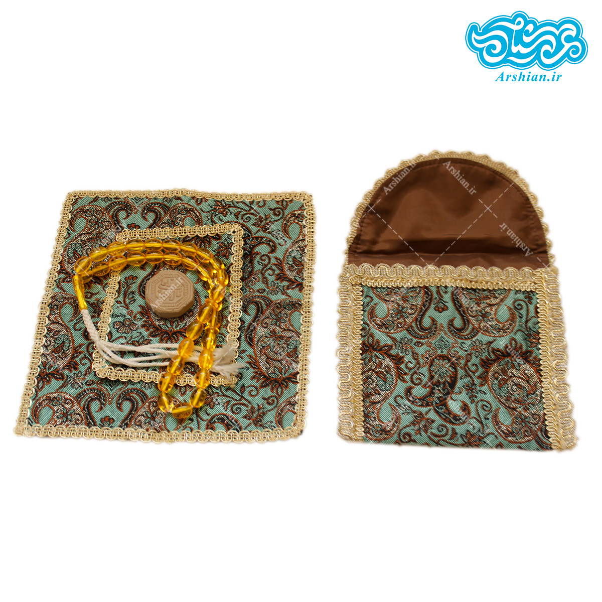 جانماز ترمه کیفی سه تکه