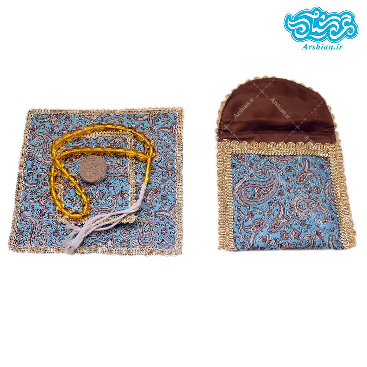 جانماز ترمه کیفی سه تکه