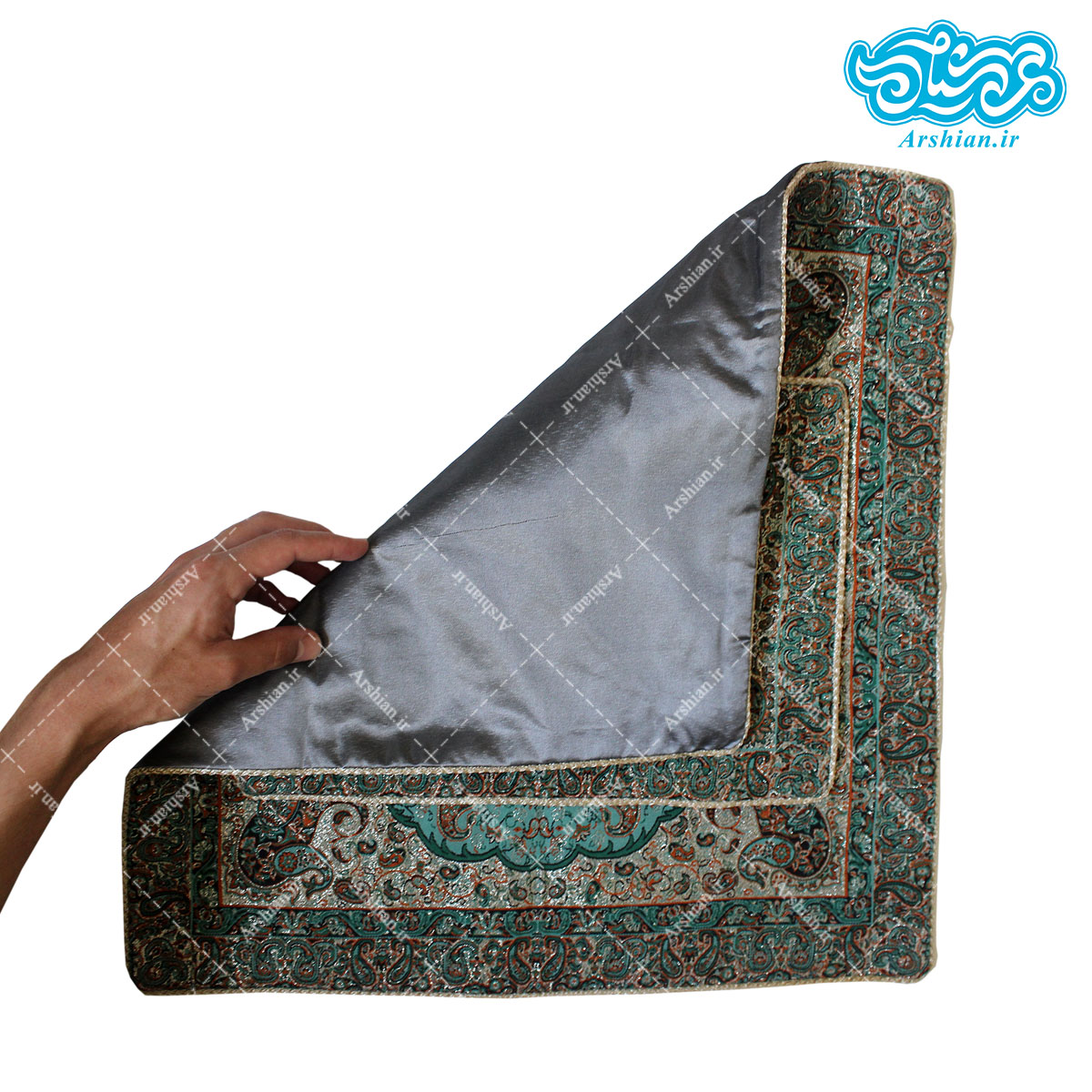 جانماز ترمه 48 سانتی متری دوتکه