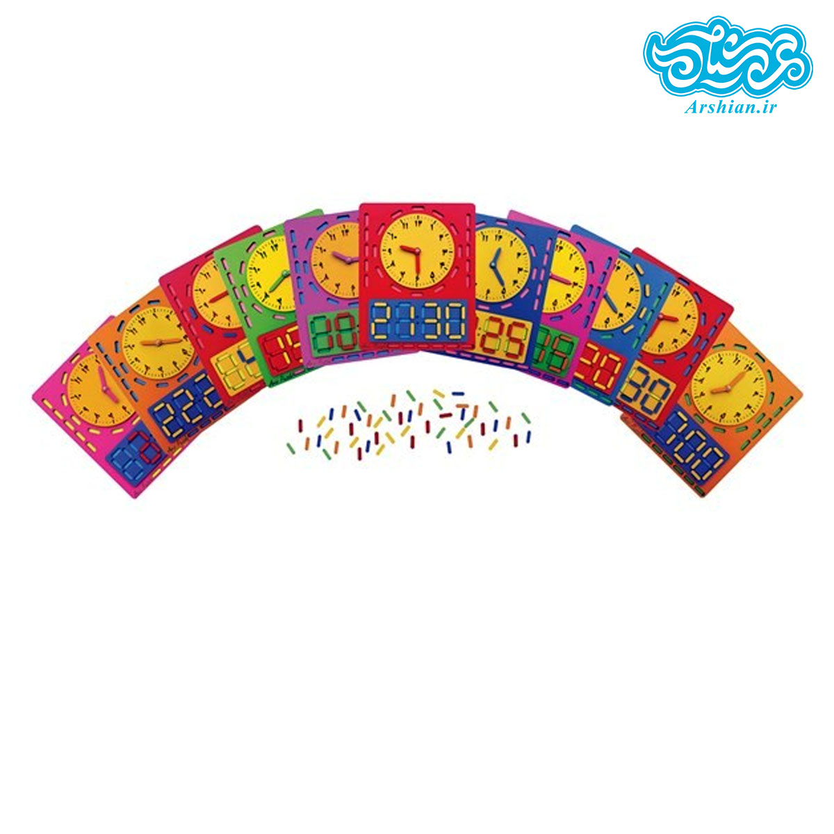 ساعت آموزشی (چوبی پازلی)