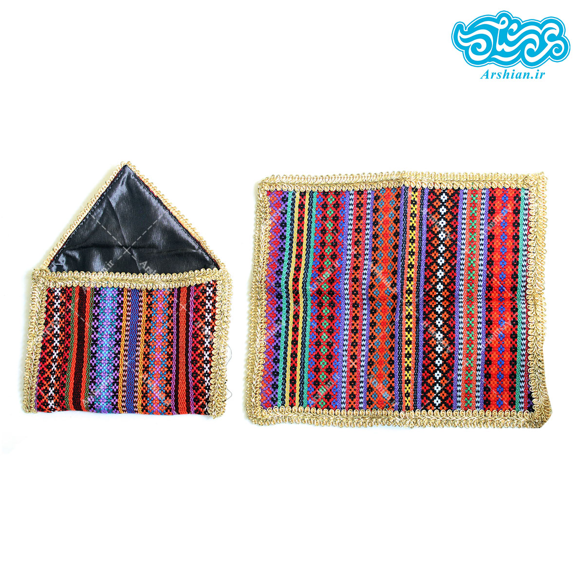 جانماز کیفی دو تکه طرح جاجیم