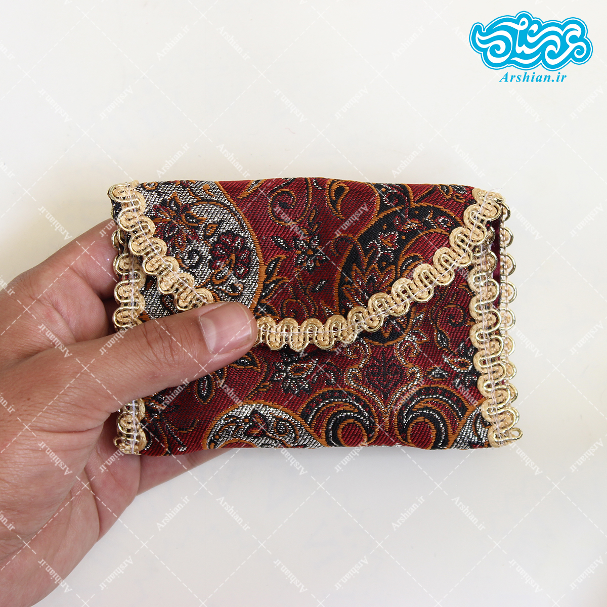 جانماز ترمه کیفی کوچک دو تکه