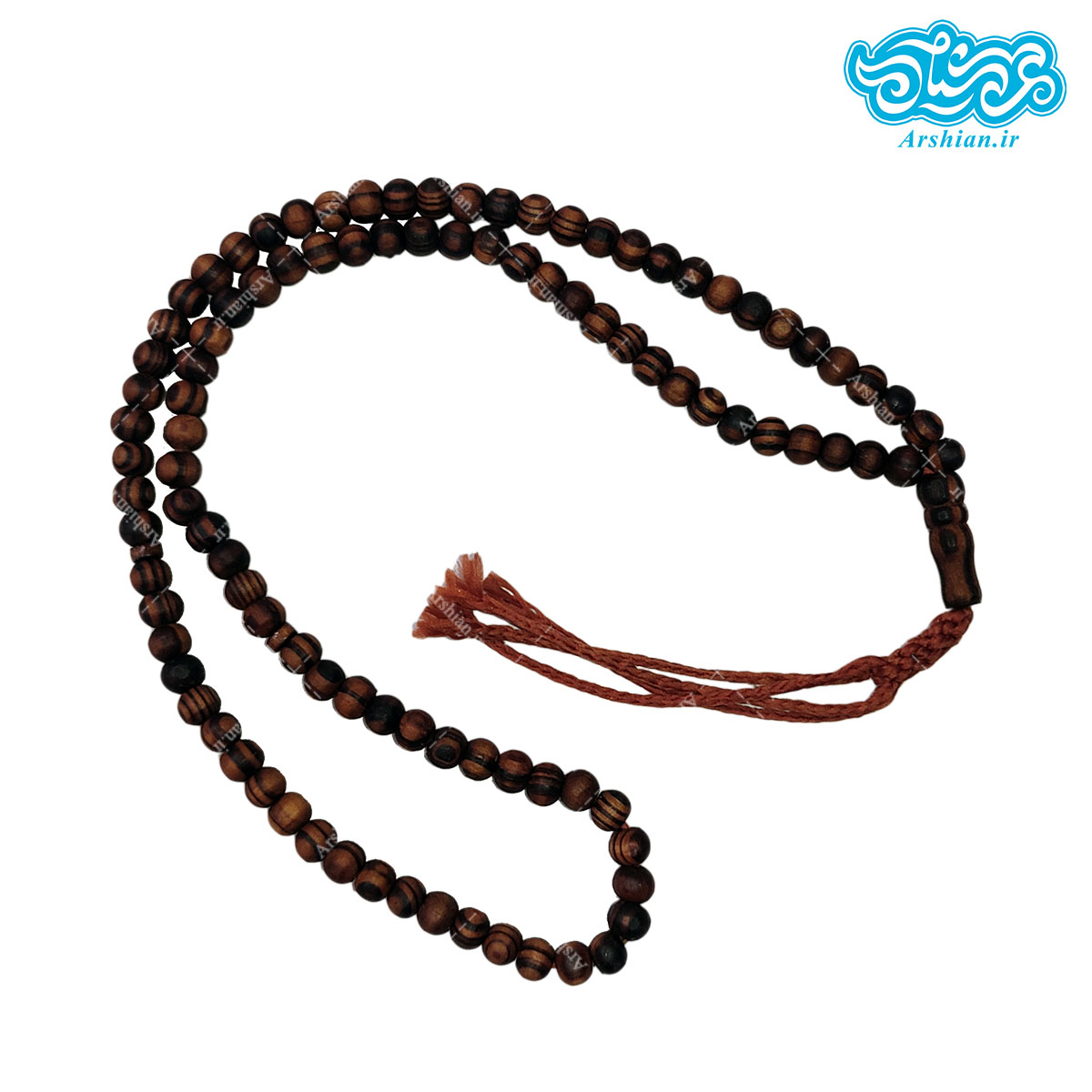 تسبیح 100 تایی چوبی طرح 002