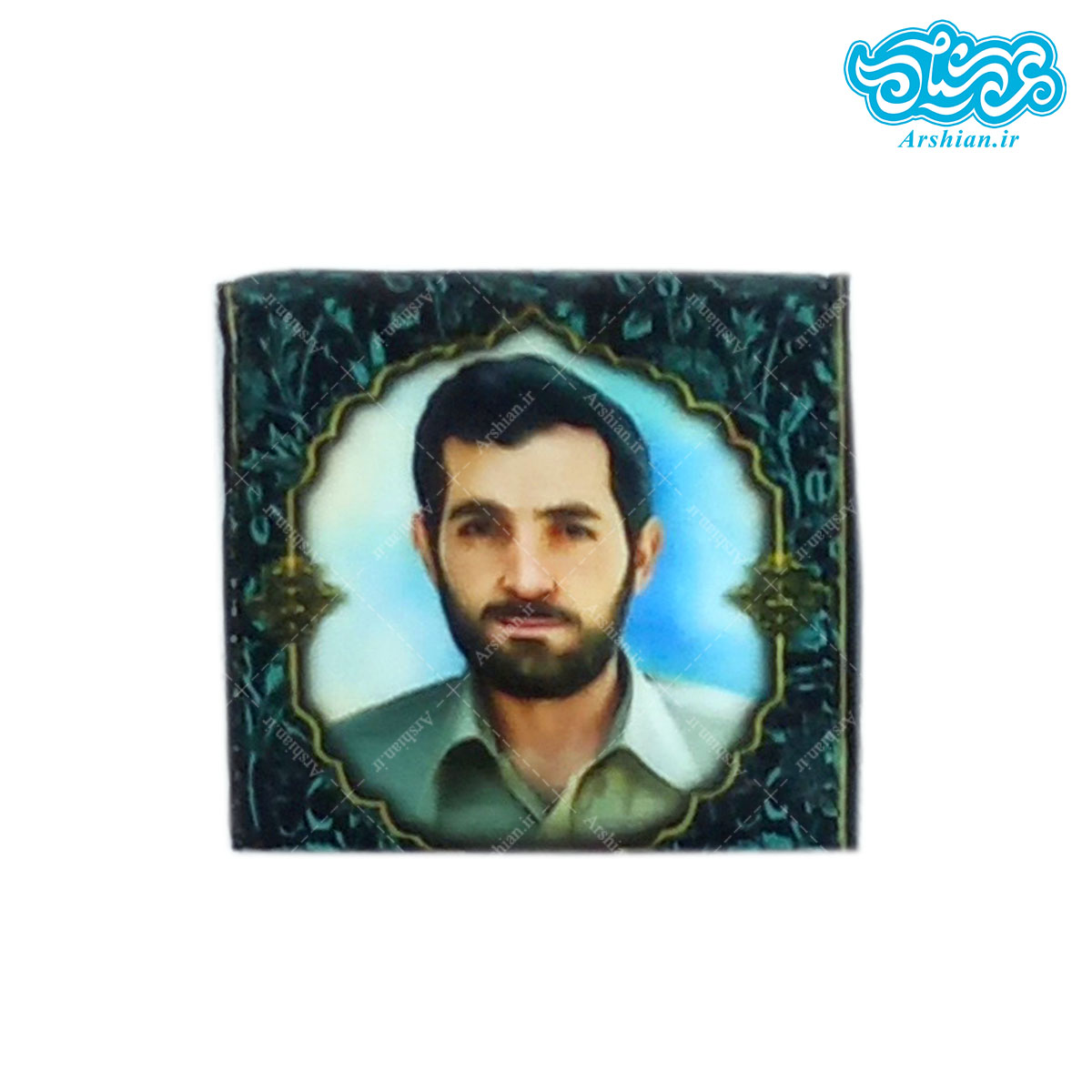 جانماز مخمل جیبی طرح شهید باکری کد002