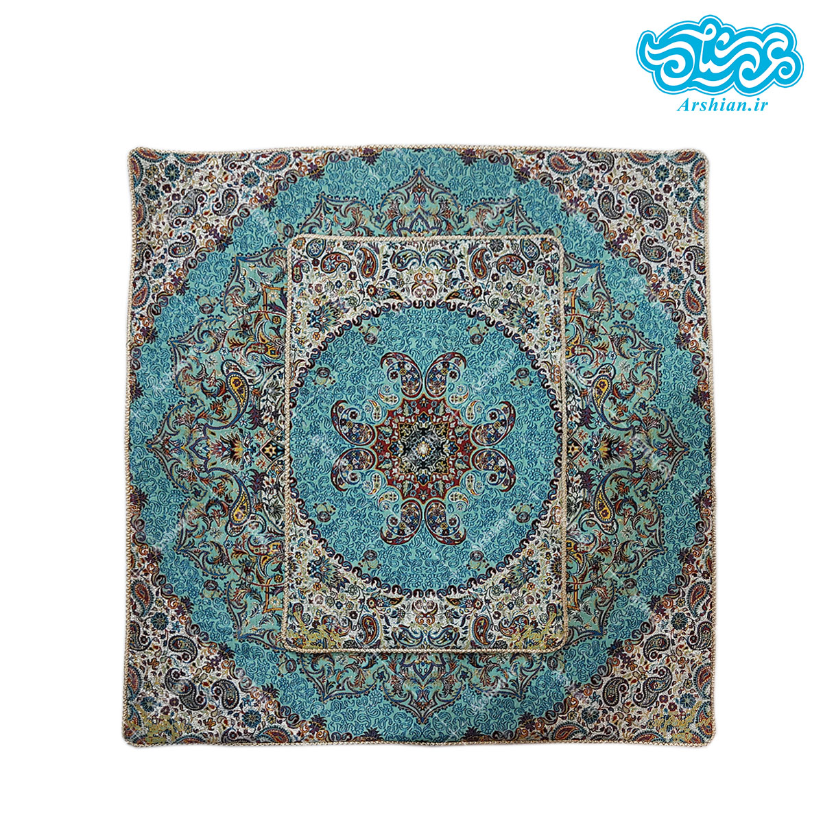 جانماز ترمه دوتکه طرح بهشت کد005