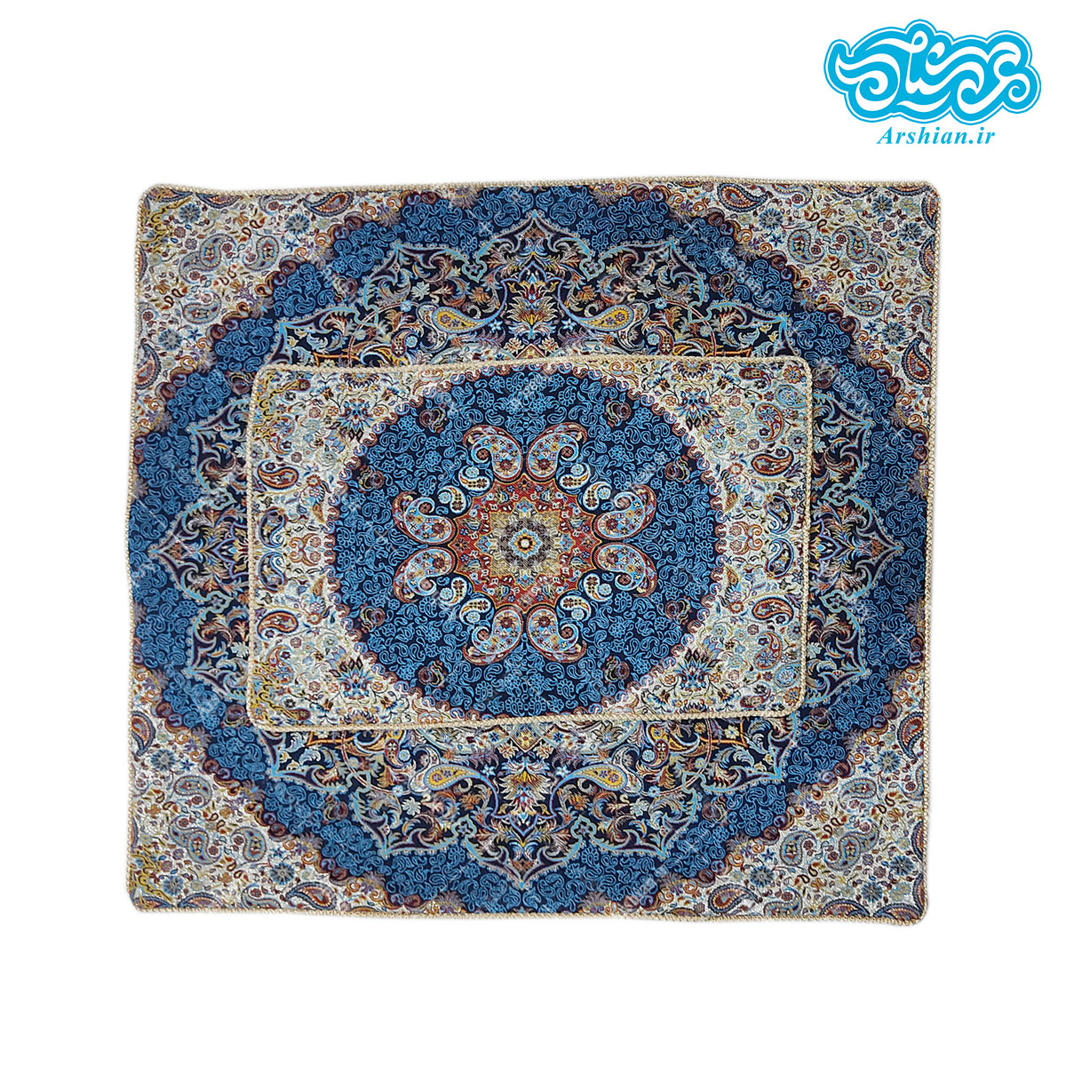 جانماز ترمه دوتکه طرح بهشت کد005