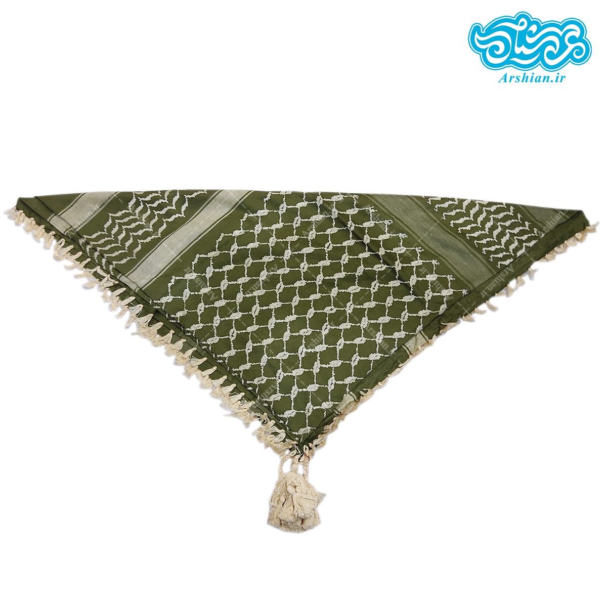 چفیه عربی سبز زرد کد 018