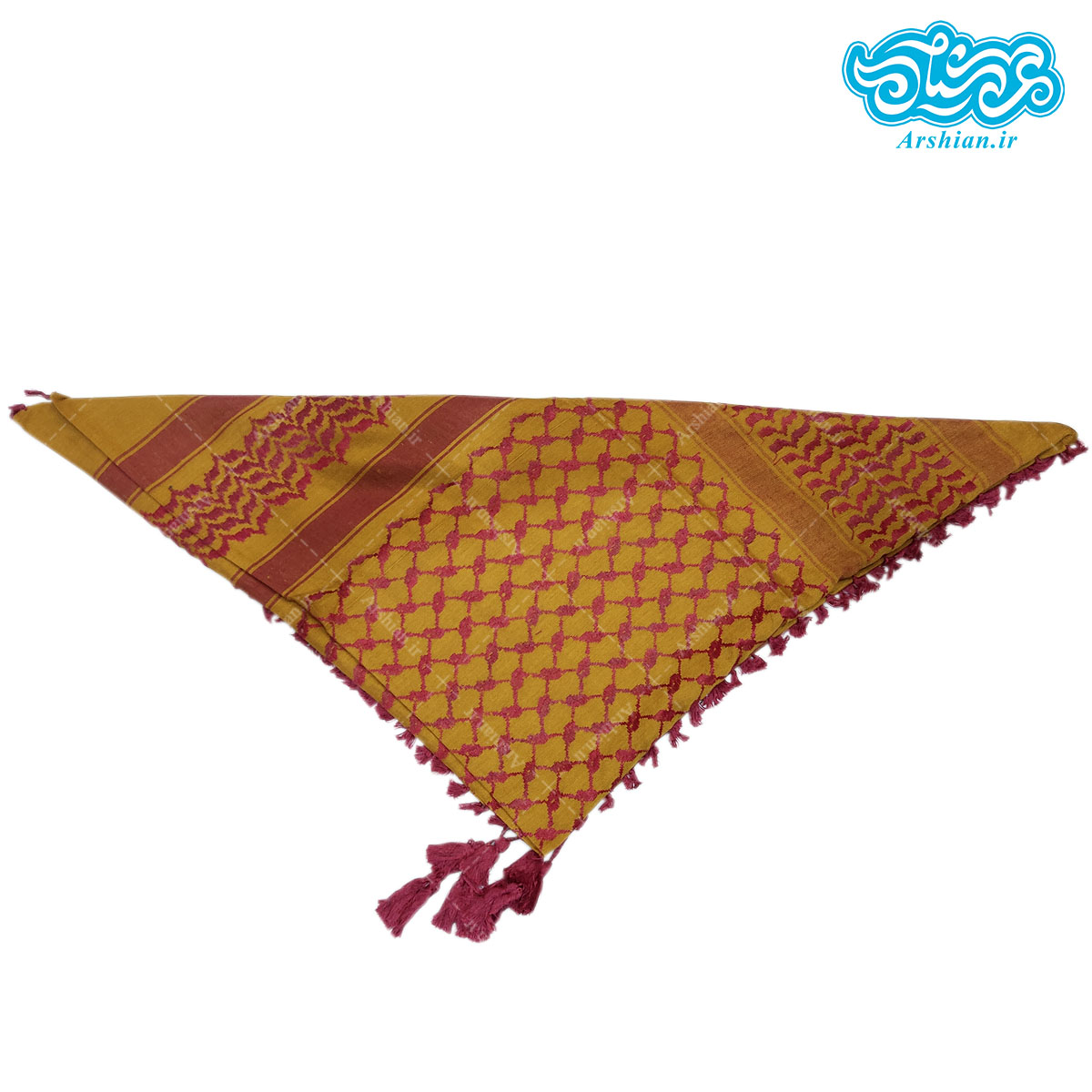 چفیه عربی قهوه ای قرمز کد 005
