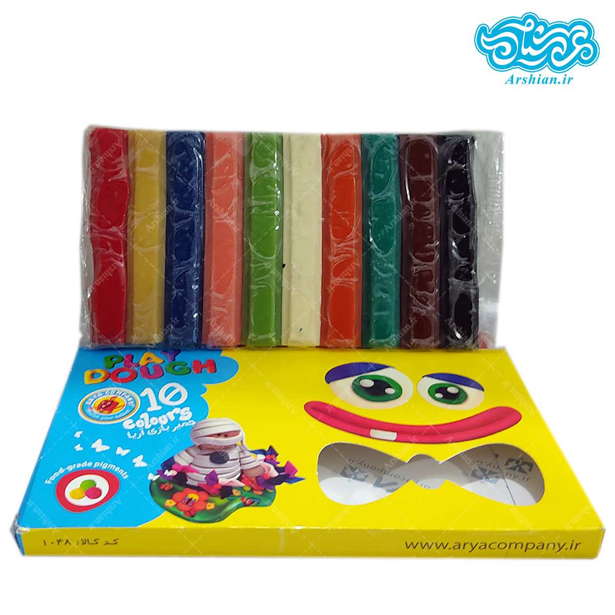 خمیر بازی 10 رنگ آریا