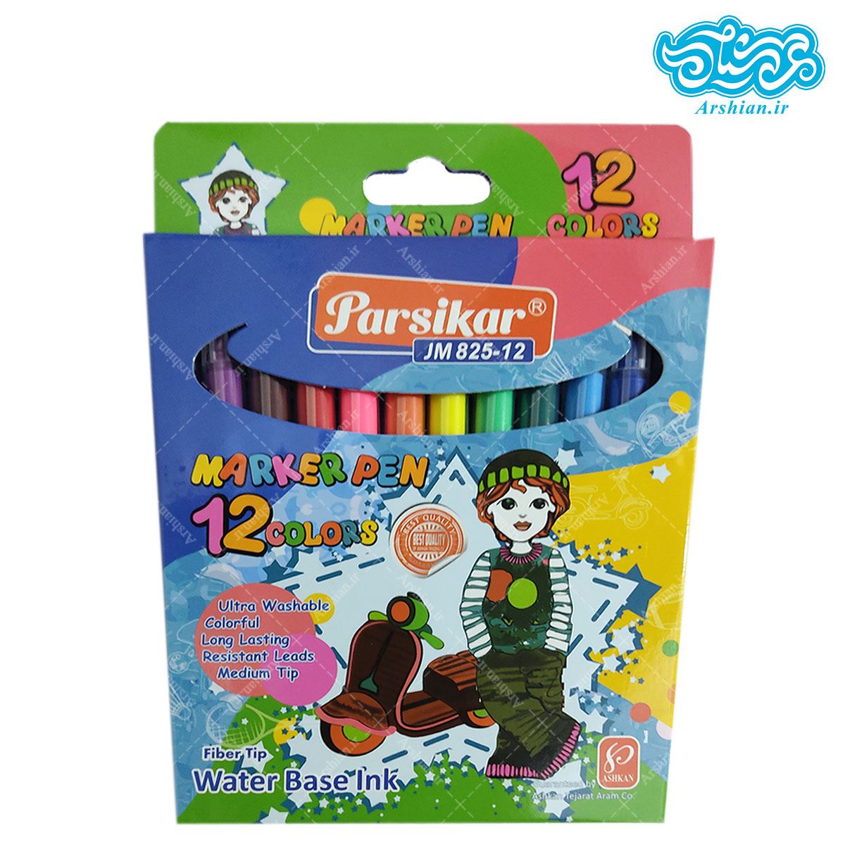 ماژیک 12 عددی پارسیکار کد 825