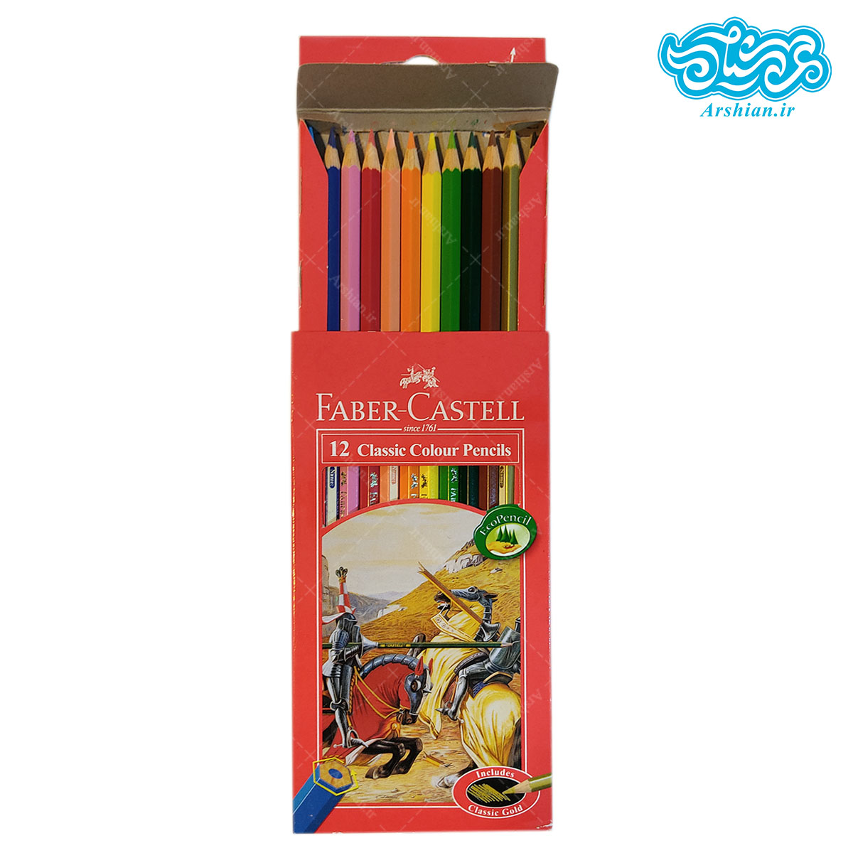 مداد رنگی 12 رنگ فابر کاستل