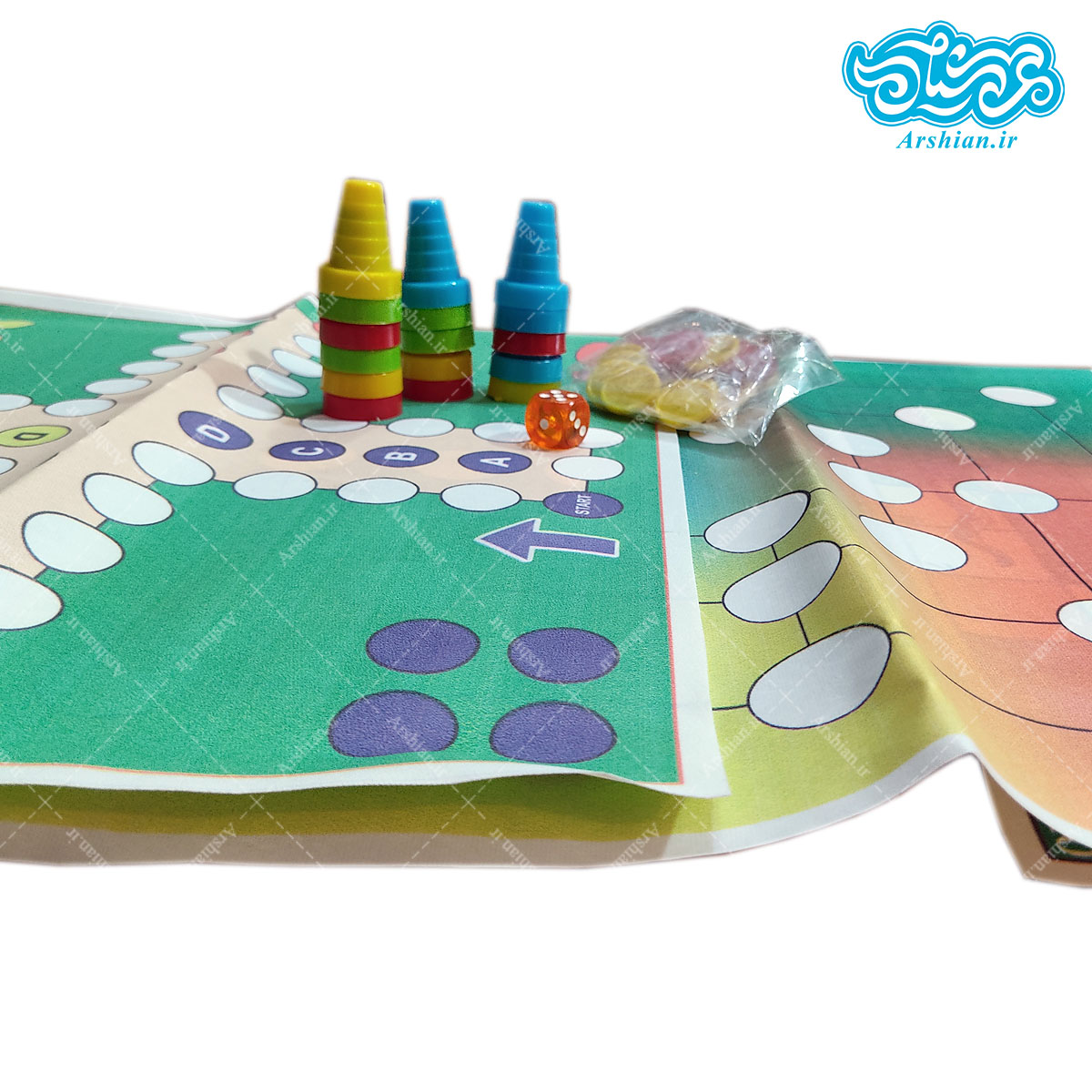 منچ و دوز و مار و پله پارچه ای شایان (بنر)