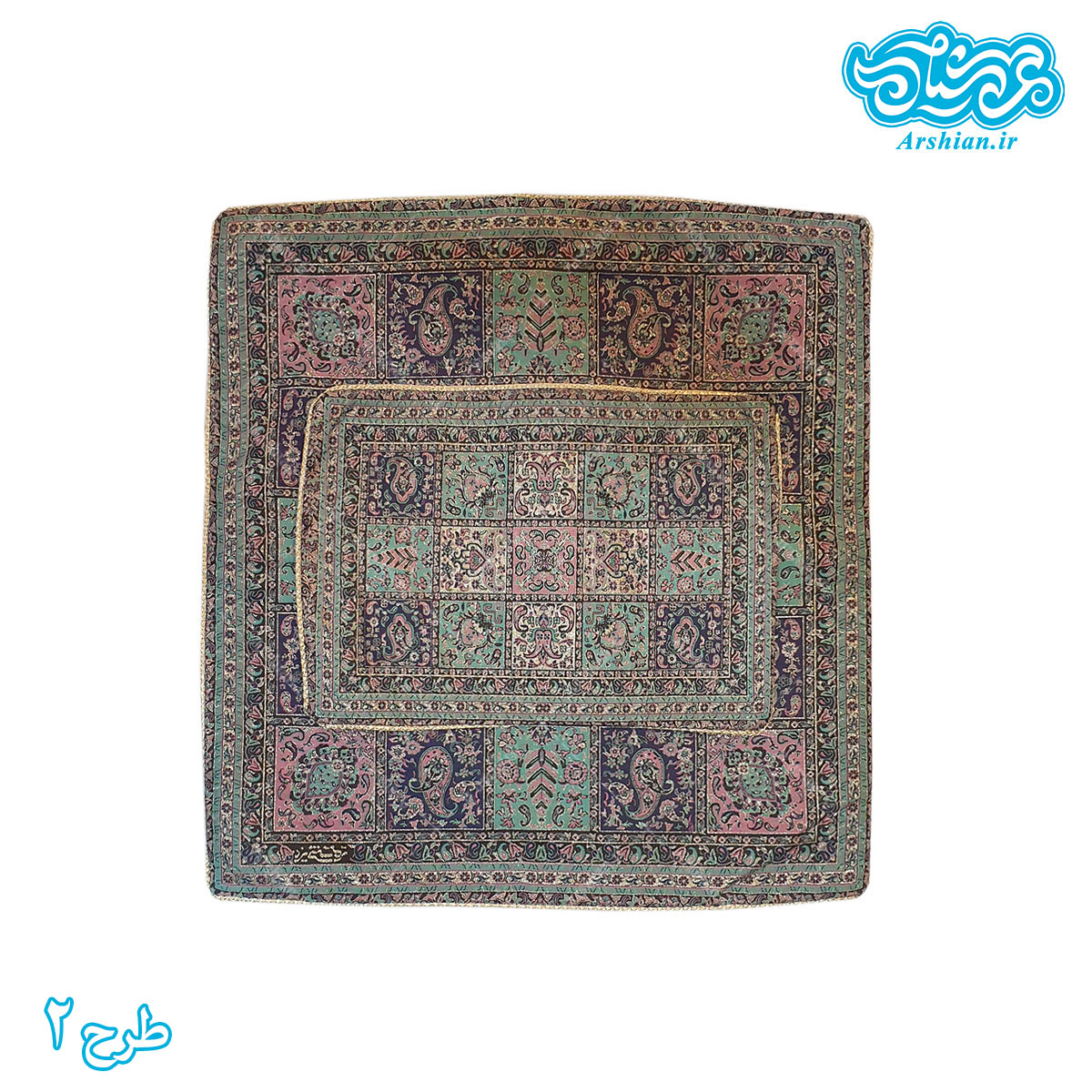 سجاده ترمه 2تکه طرح خشتی کد019
