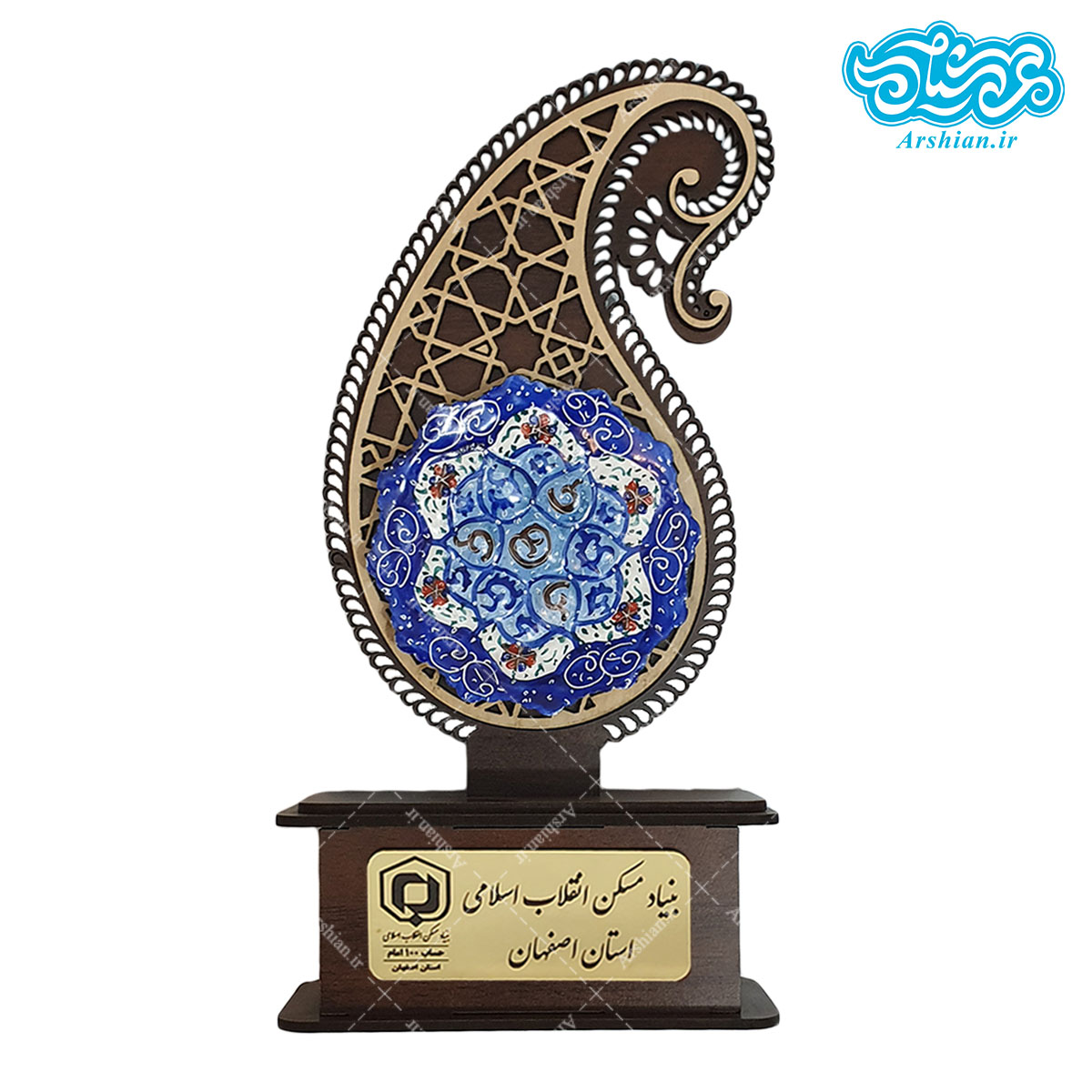 تندیس مینا با طرح بته جقه کد 001