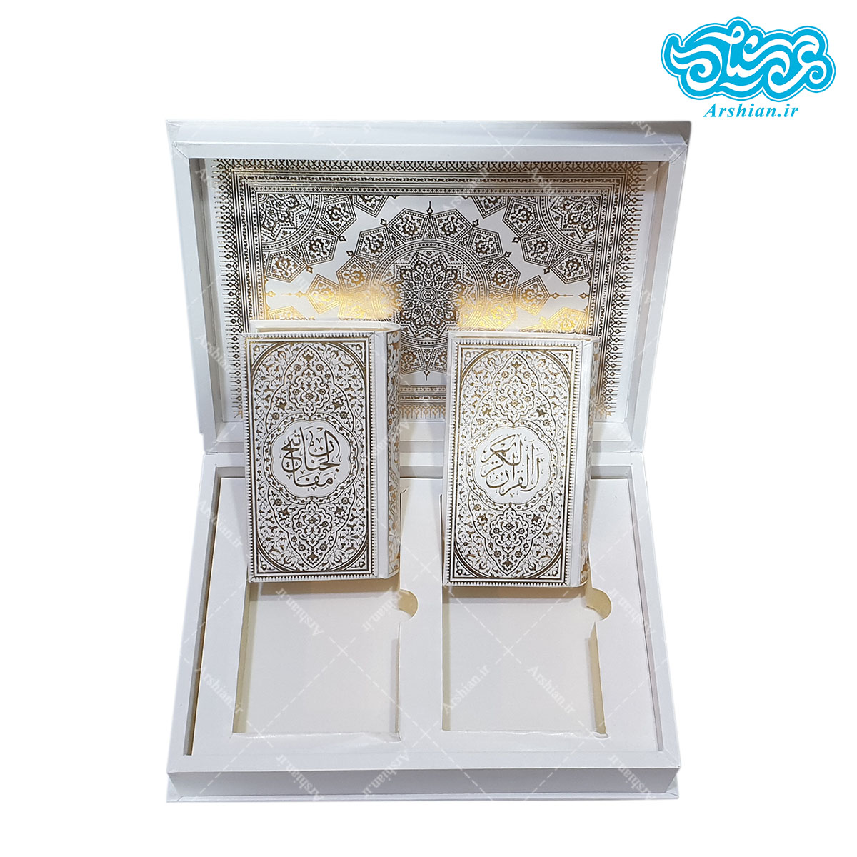 بسته دو جلدی قرآن و مفاتیح معطر کد003