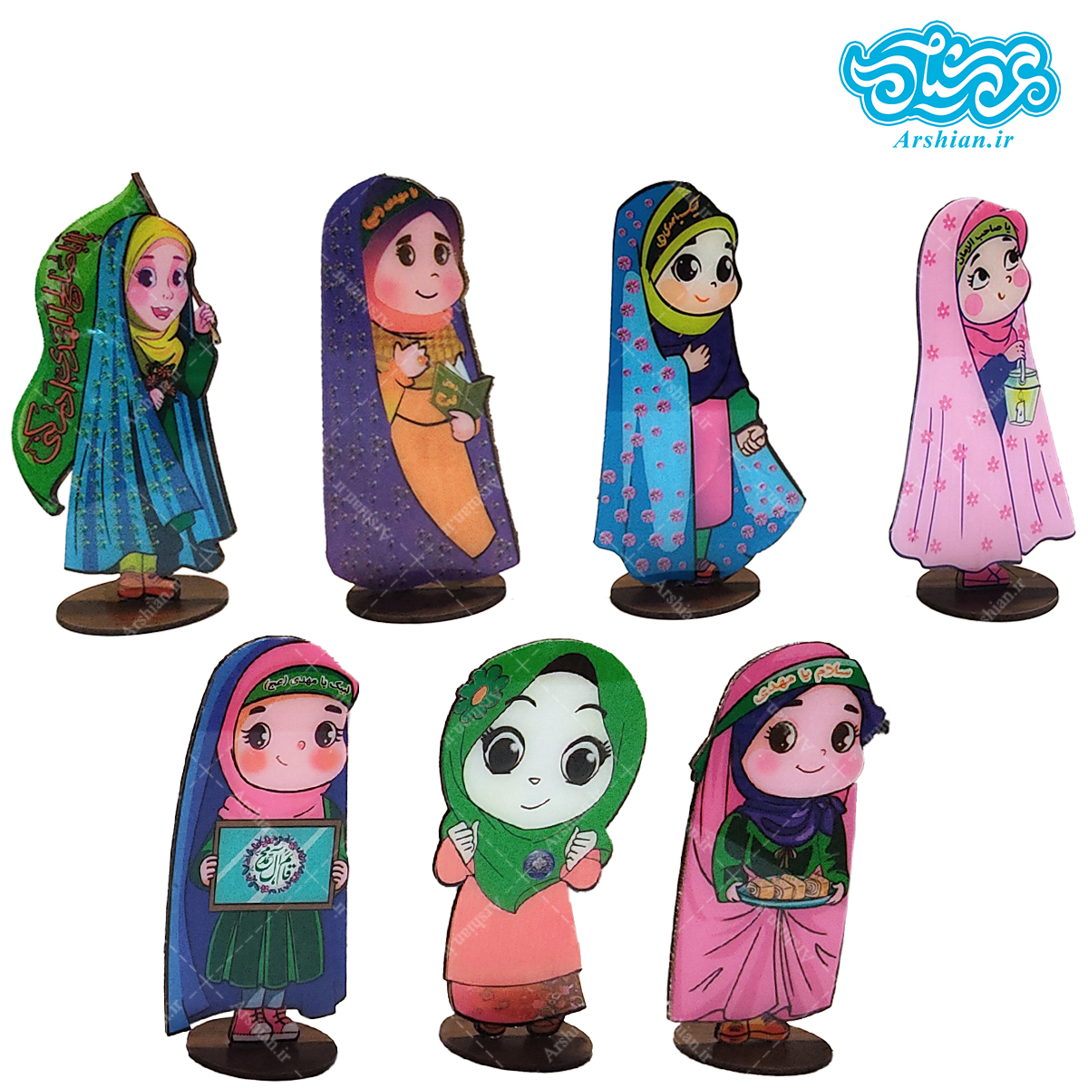 استند چوبی دخترانه