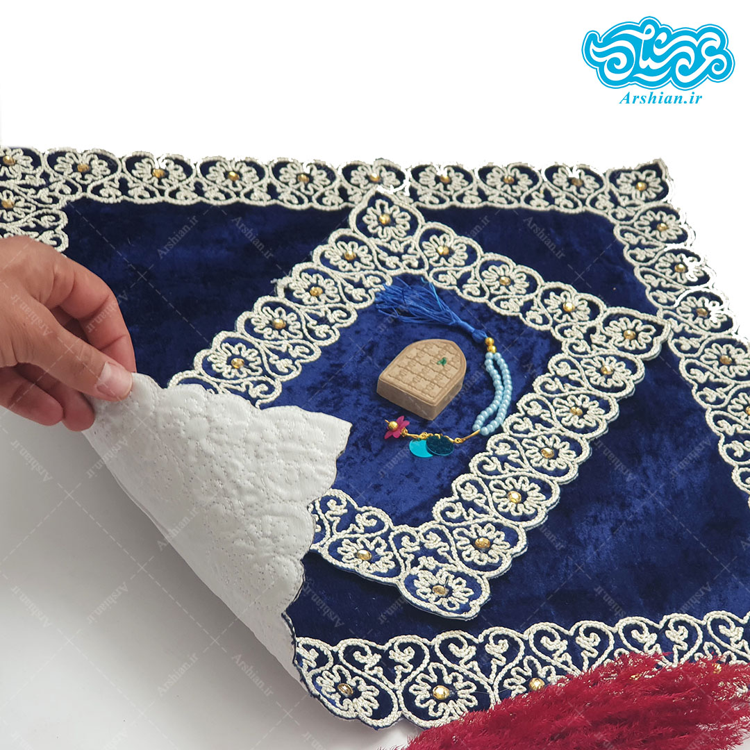 جانماز مخمل برمه اعلا دو تکه (47 سانتی متر)