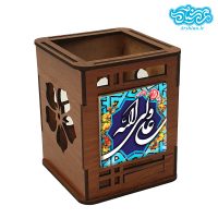 جاقلمی چوبی با کاشی طرح علی ولی الله کد jal101