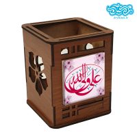 جاقلمی چوبی با کاشی طرح علی ولی الله کد jal108