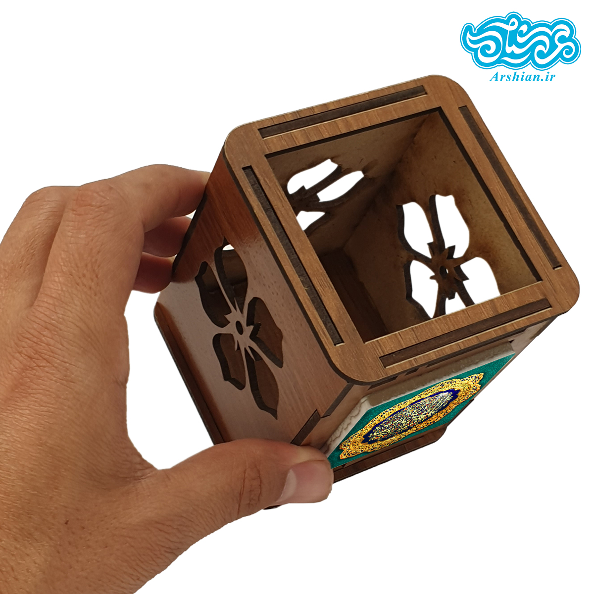 جاقلمی چوبی با کاشی طرح امیرالمومنین کد jal110