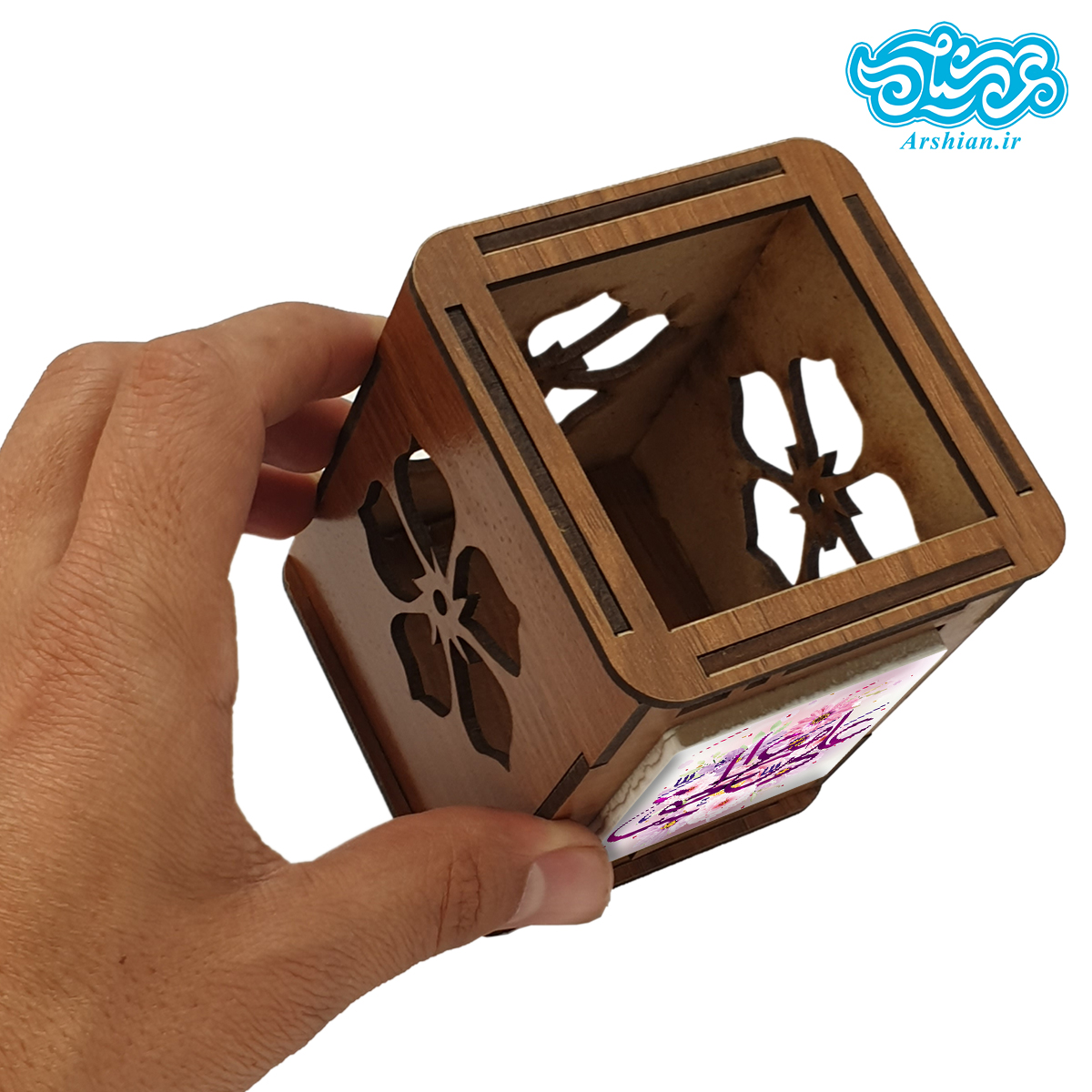 جاقلمی چوبی با کاشی طرح علی مع الحق کد jal112