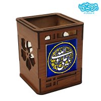 جاقلمی چوبی با کاشی طرح یا علی ولی الله کد jal101