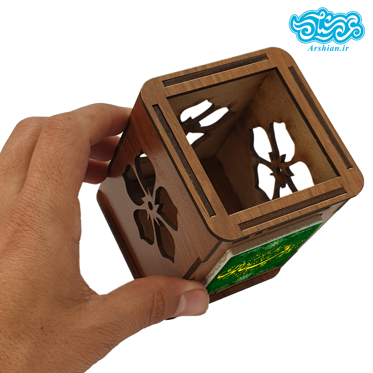 جاقلمی چوبی با کاشی طرح یارقیه خاتون کد jh506