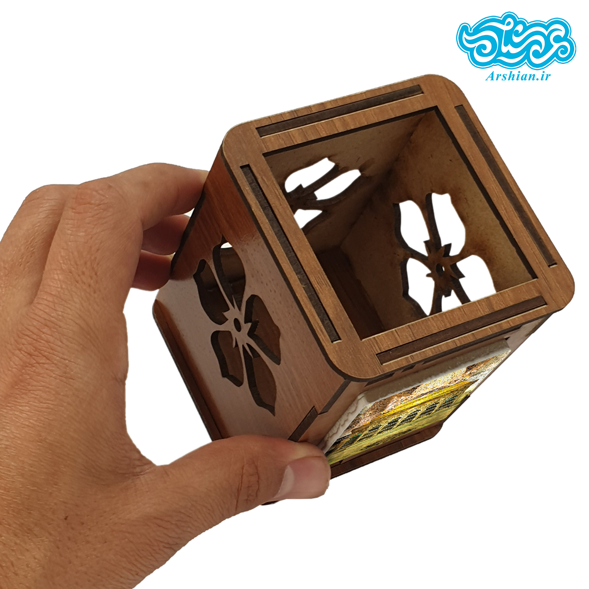 جاقلمی چوبی با کاشی ضریح امام حسین (ع) کد jh508