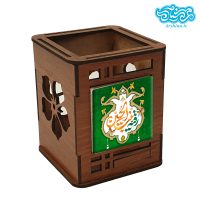 جاقلمی چوبی با کاشی طرح رقیه بنت الحسین کد jh504