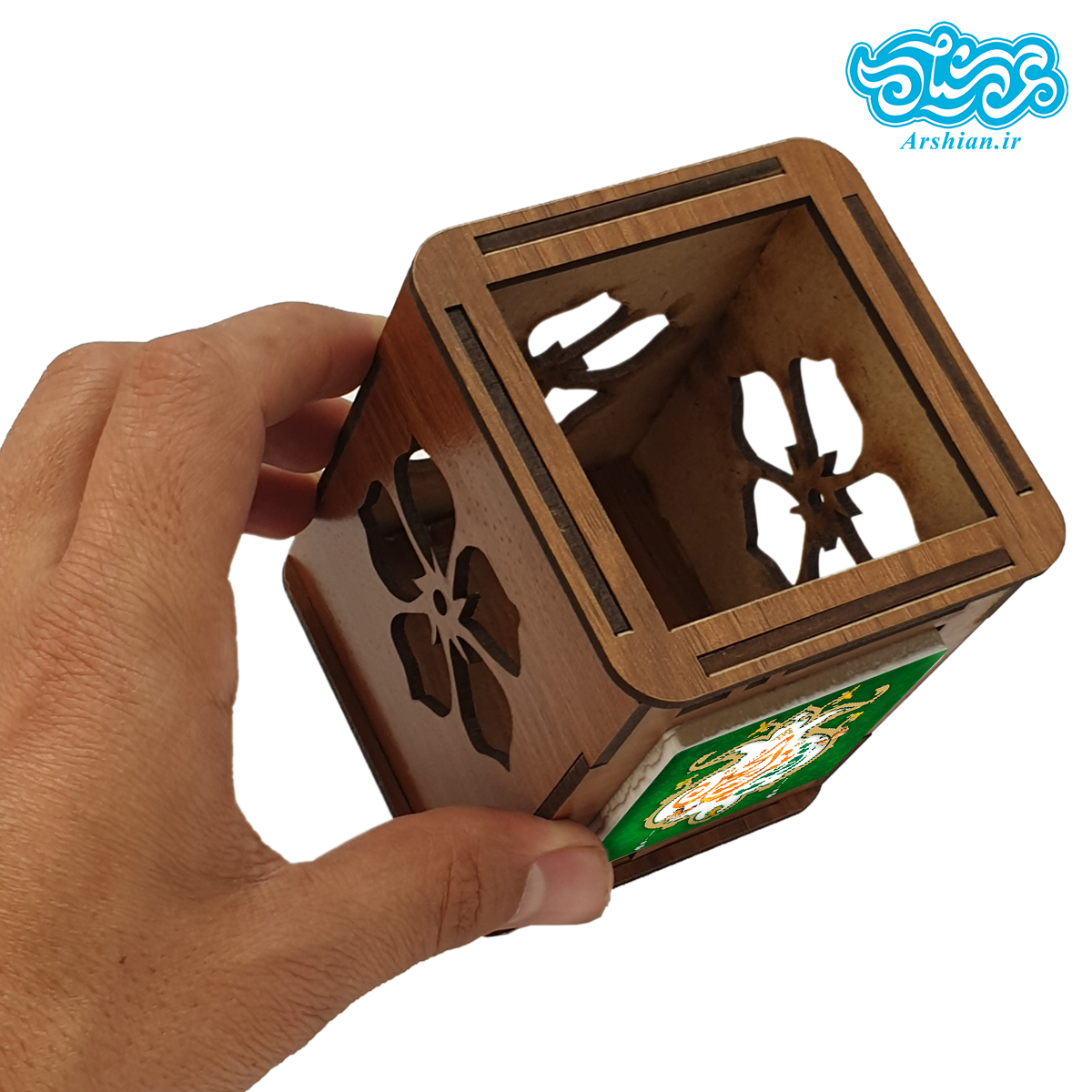 جاقلمی چوبی با کاشی طرح رقیه بنت الحسین کد jh504