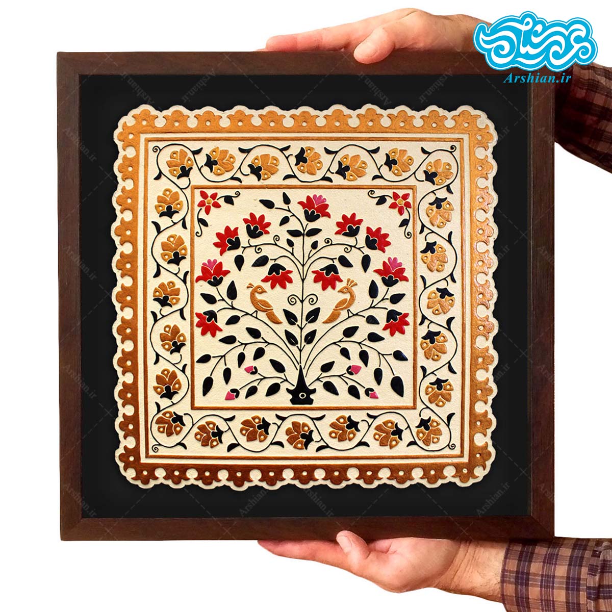 تابلو برجسته طرح باغ طوبی کد 191