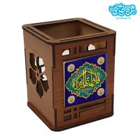 جاقلمی چوبی با کاشی طرح فاطمه الزهرا (س) کد jf306