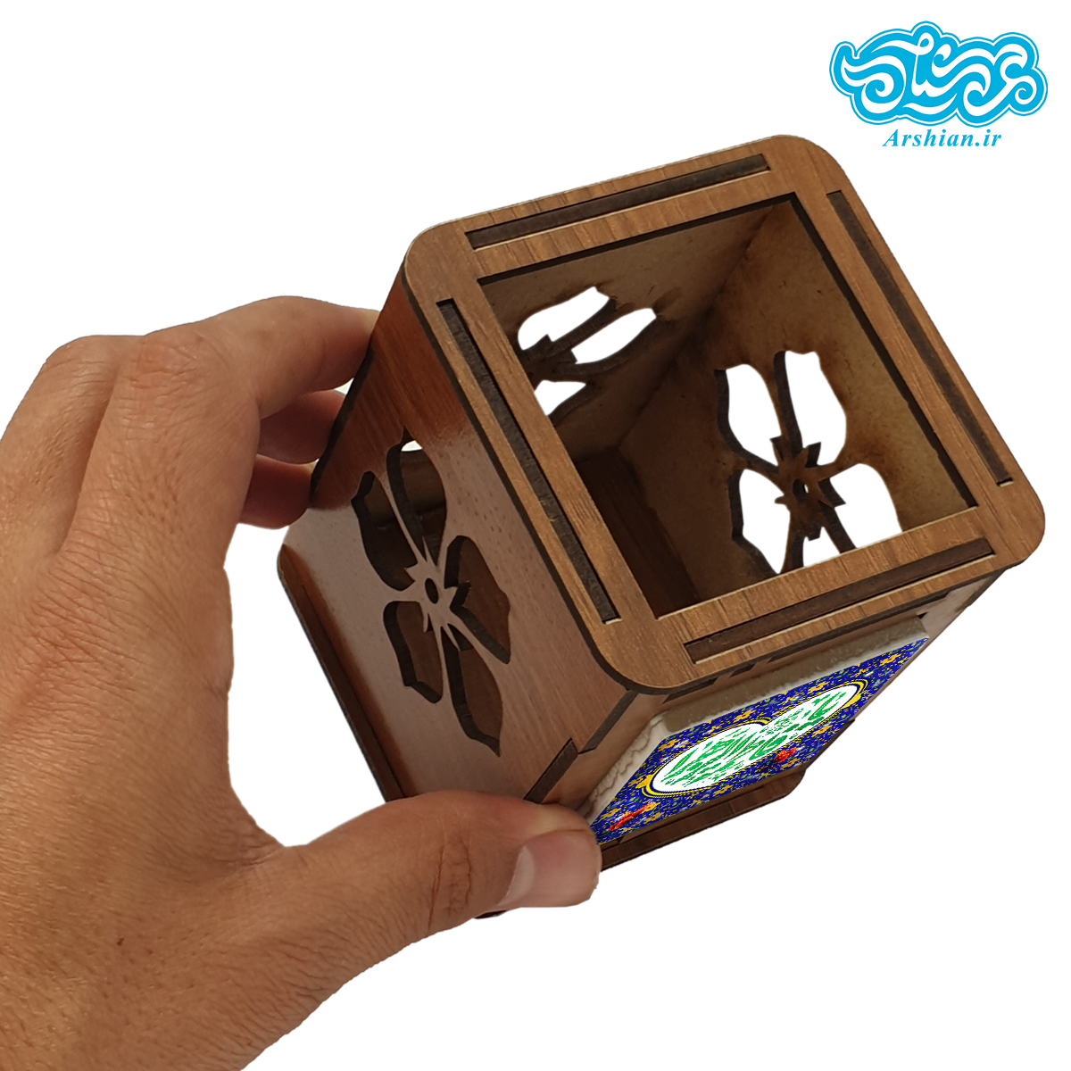 جاقلمی چوبی با کاشی طرح یا فاطمه الزهرا کد jf309