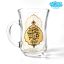 نیم لیوان دسته دار کمر باریک گلجام باطرح یاعلی بن موسی الرضا (بسته 6 عددی)