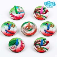 فرفره چوبی باطرح نقشه و پرچم ایران
