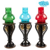 فانوس شمعی پایه دار بزرگ طرح مشبک کدsh03