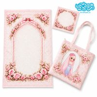 پک جشن تکلیف کیف و سجاده و جانماز مخمل با طرح دخترانه کدkm01