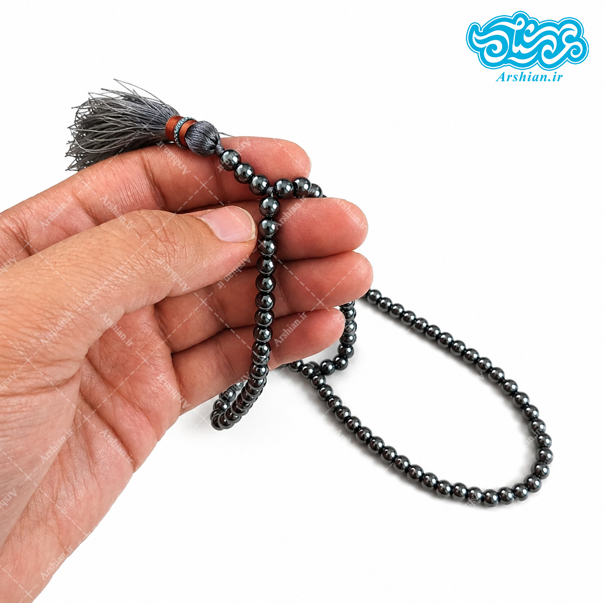 تسبیح حدید 100تایی نمره6 کد T6H100